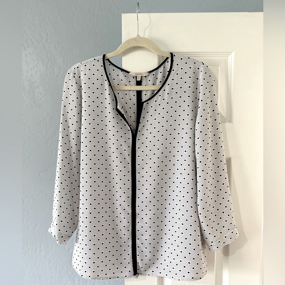 41 Hawthorn, Split Neck Blouse, Size Large